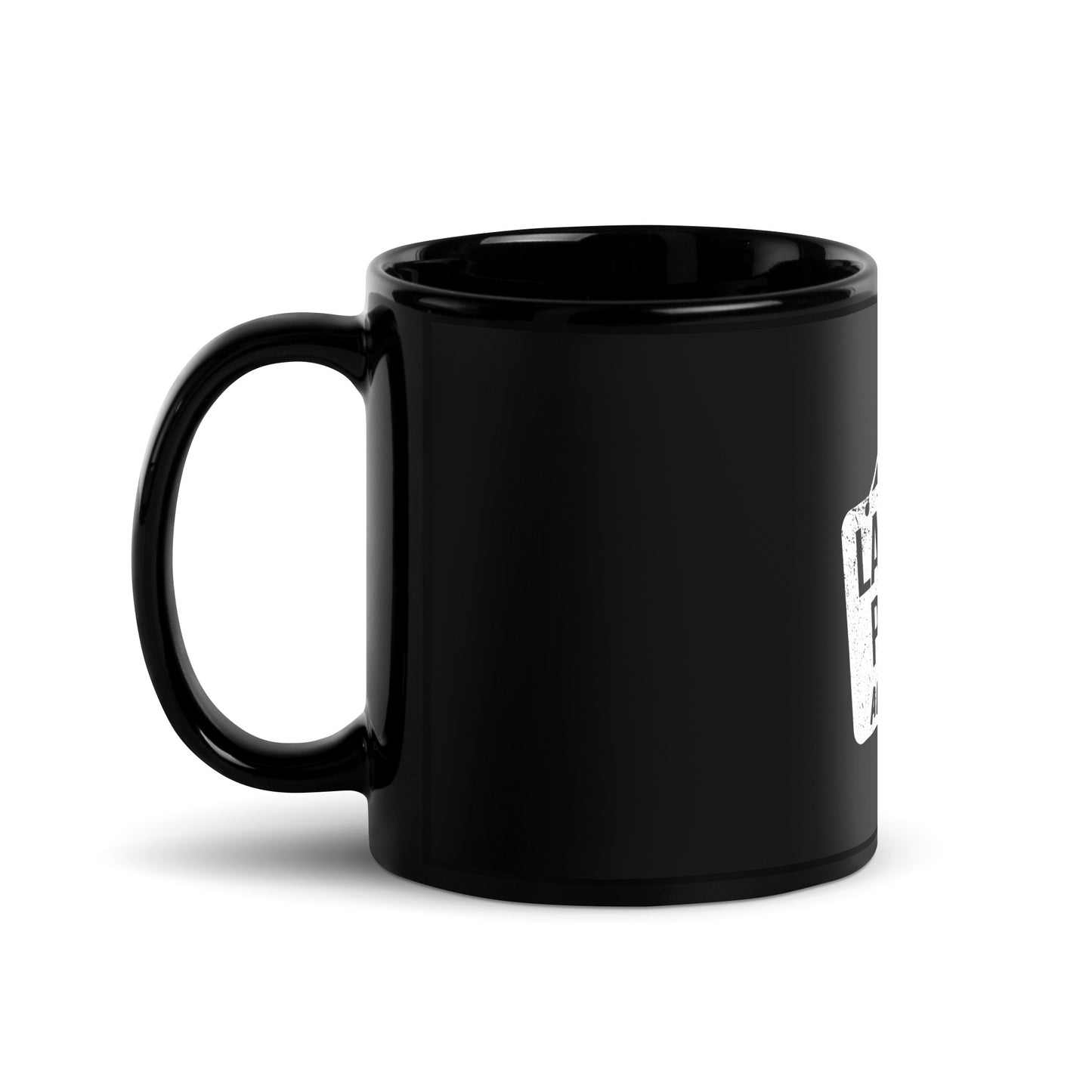 Lasting Peace Apply Within Black Glossy Mug