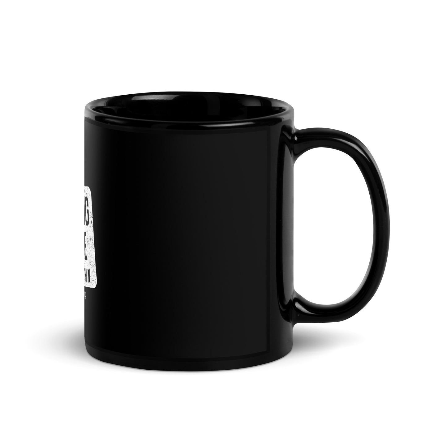 Lasting Peace Apply Within Black Glossy Mug