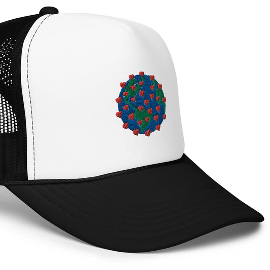 Virus of Love Embroidered Image - Foam Trucker Hat