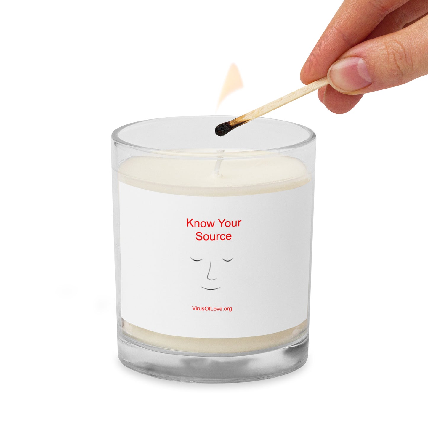 Know Your Source - Glass jar soy wax candle