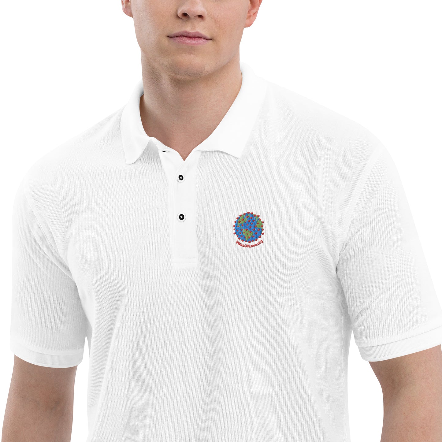Virus of Love on Men's Premium Polo