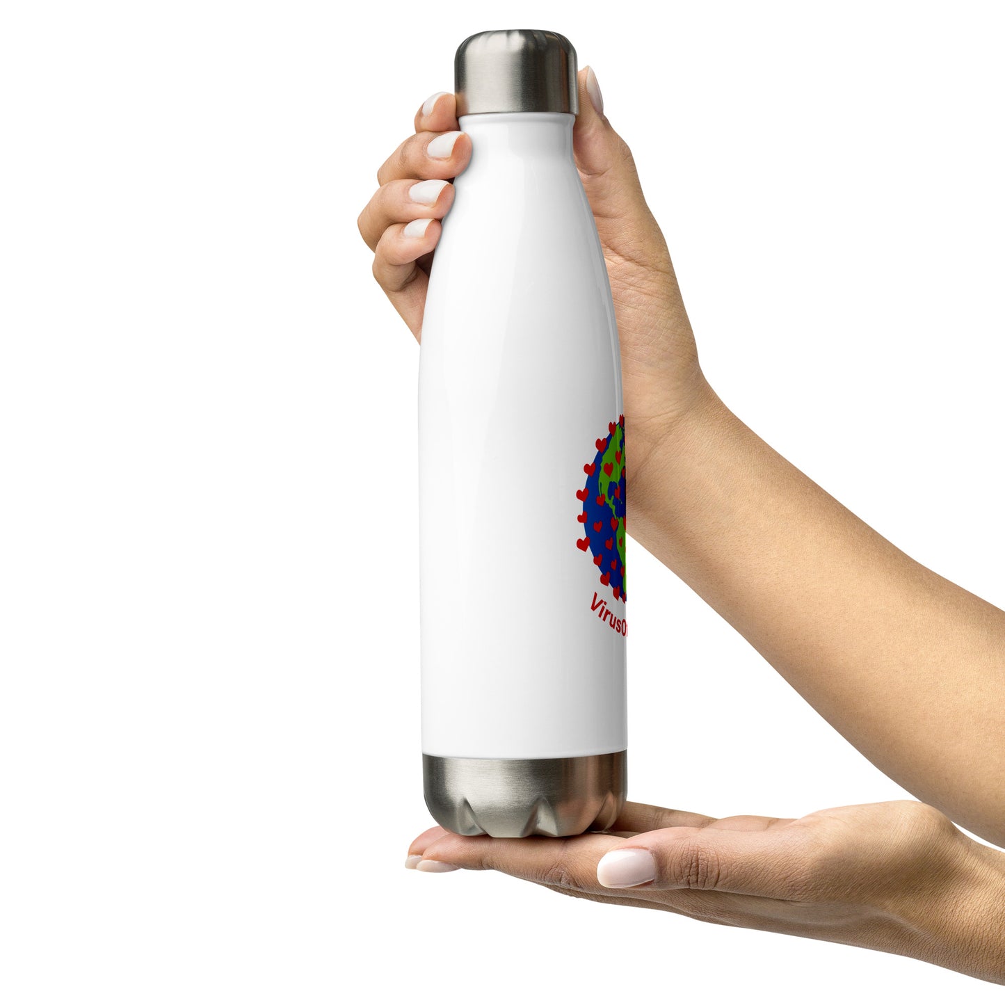 Virus of Love Stainless Steel Water Bottle