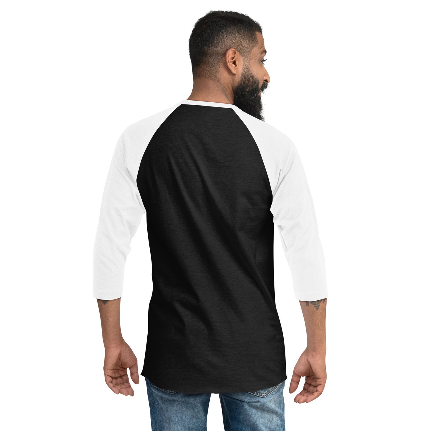 Music is Medicine - red font - 3/4 sleeve shirt