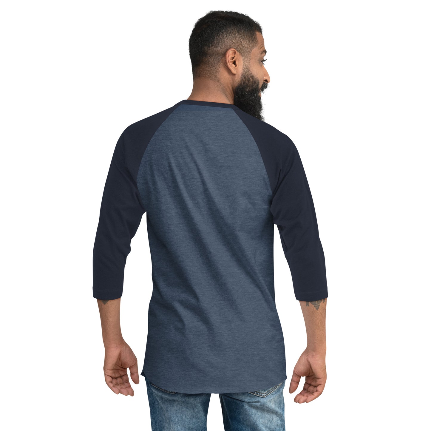 Music is Medicine - red font - 3/4 sleeve shirt