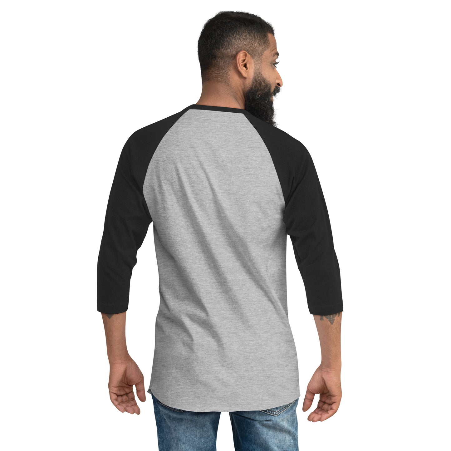 Music is Medicine - red font - 3/4 sleeve shirt
