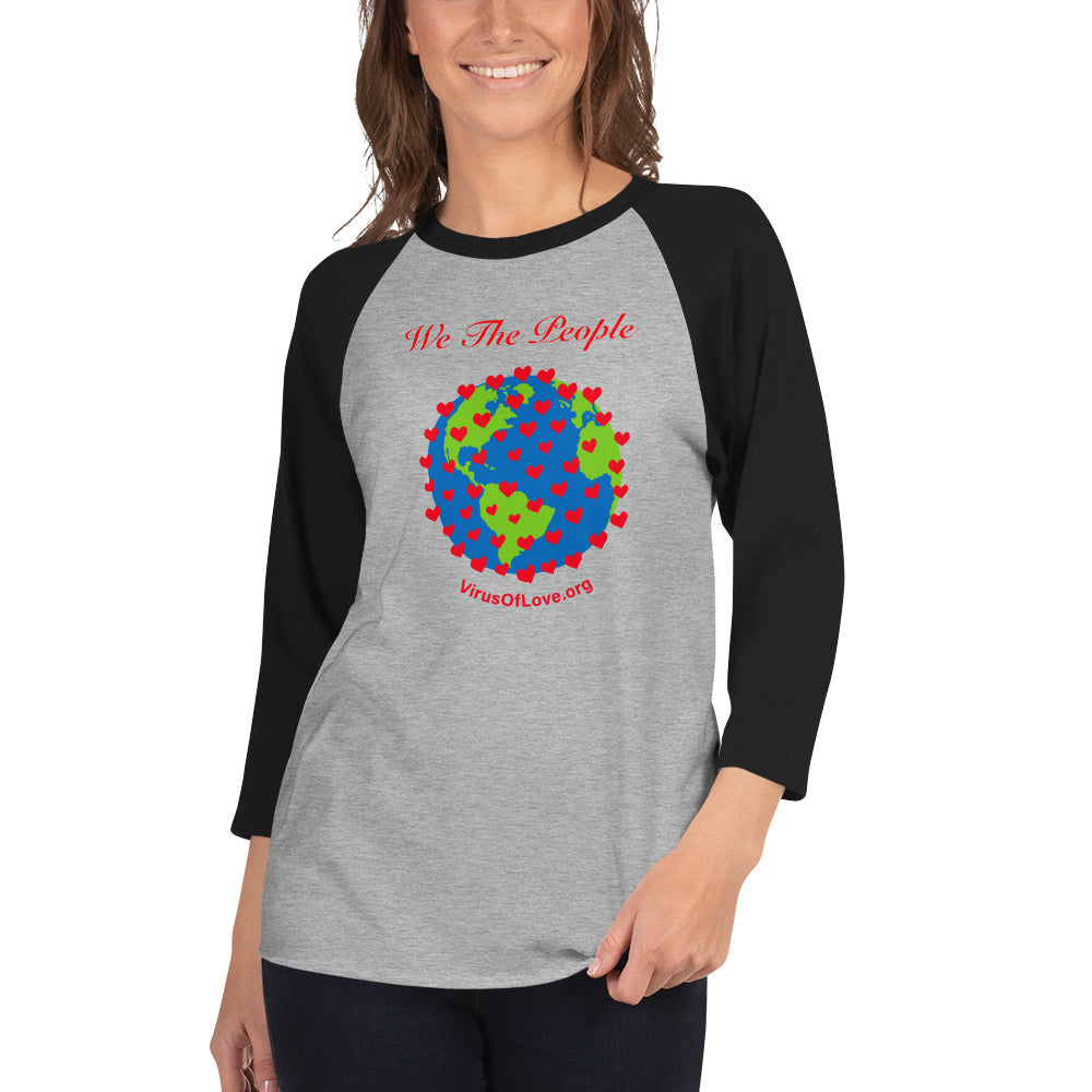 We The People-3/4 sleeve raglan shirt
