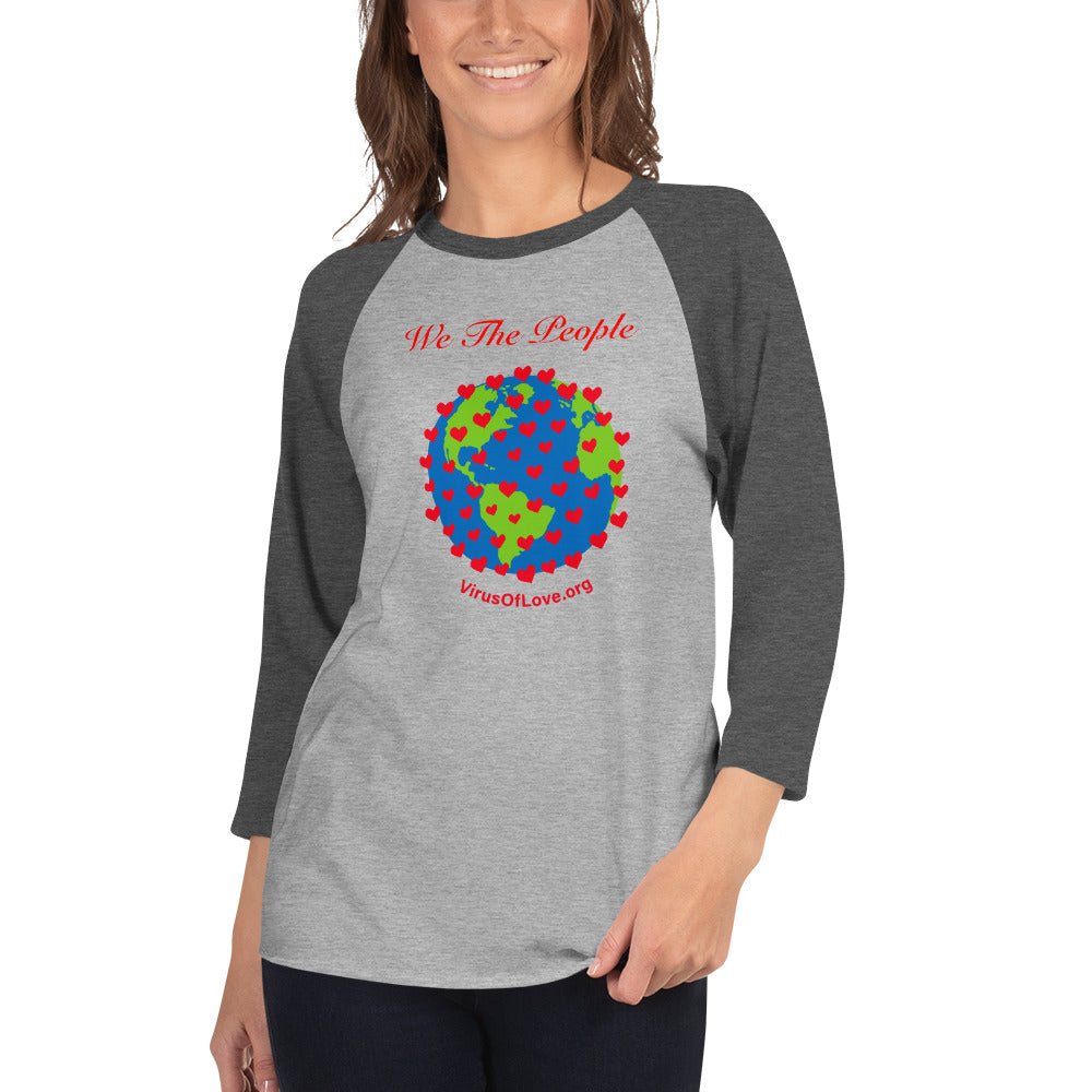 We The People-3/4 sleeve raglan shirt