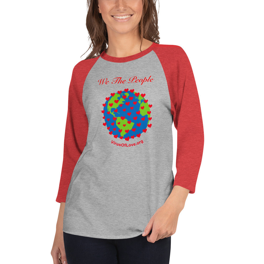 We The People-3/4 sleeve raglan shirt
