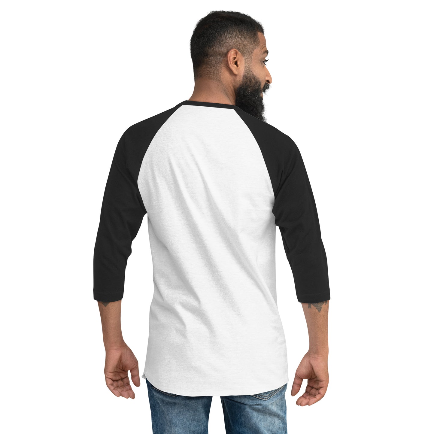 Music is Medicine - red font - 3/4 sleeve shirt