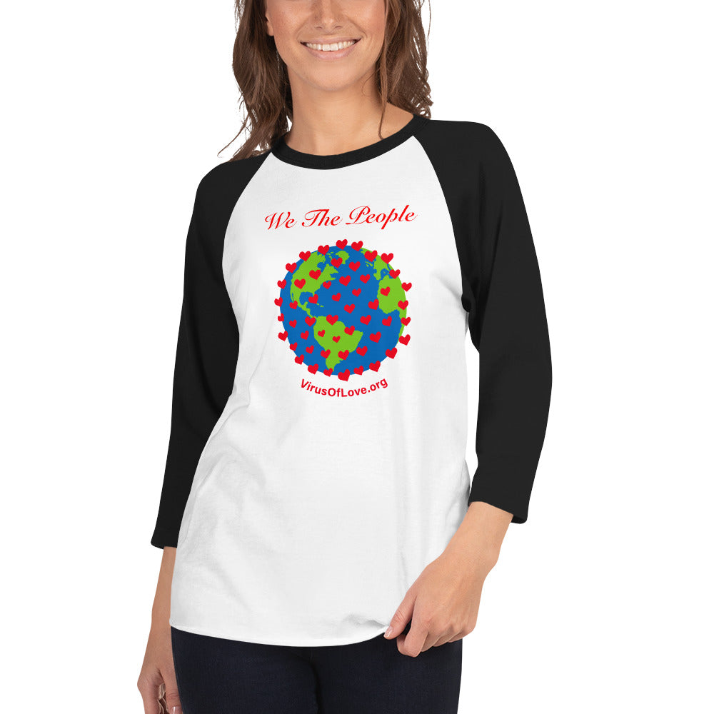 We The People-3/4 sleeve raglan shirt