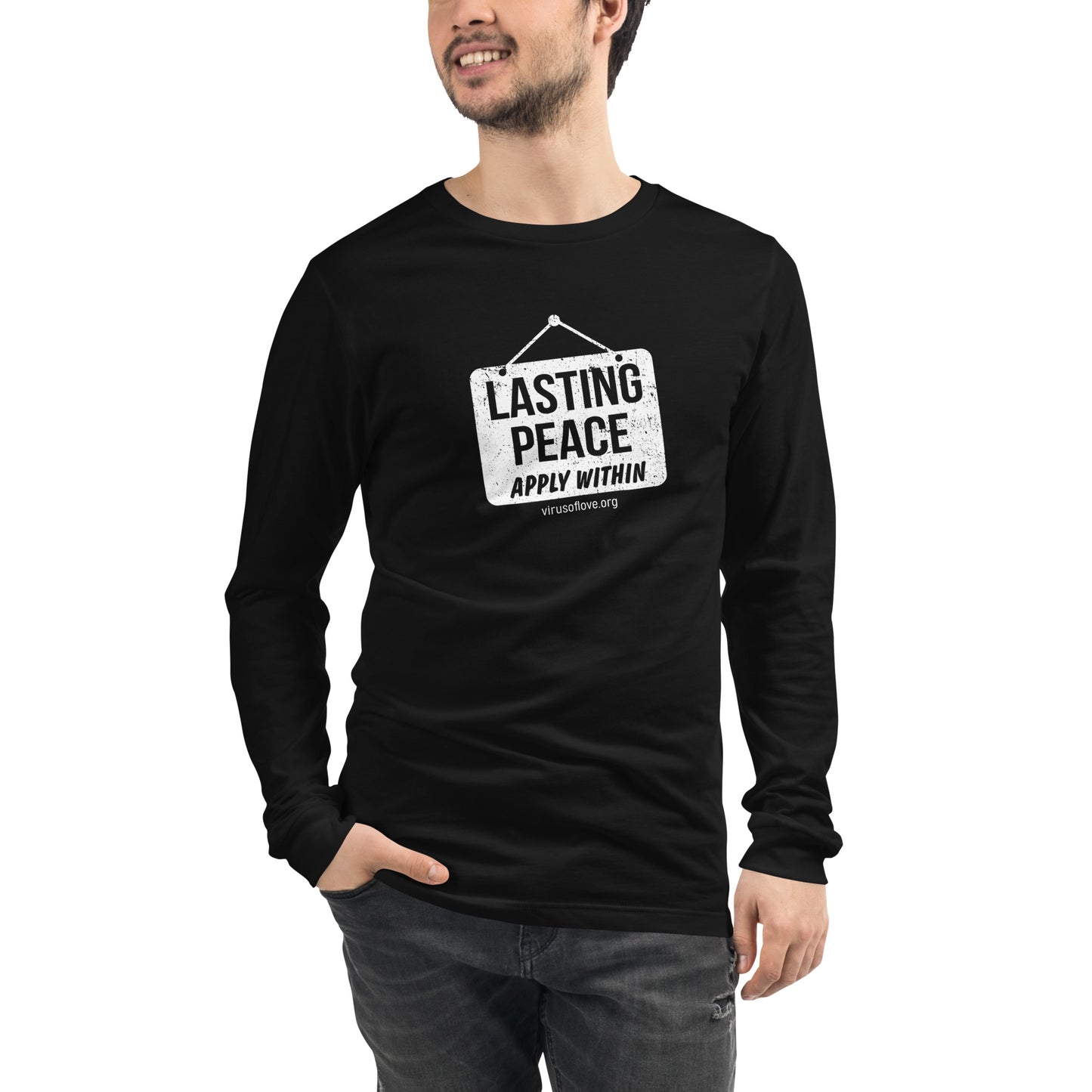 Lasting Peace - Apply Within Unisex Long Sleeve Tee
