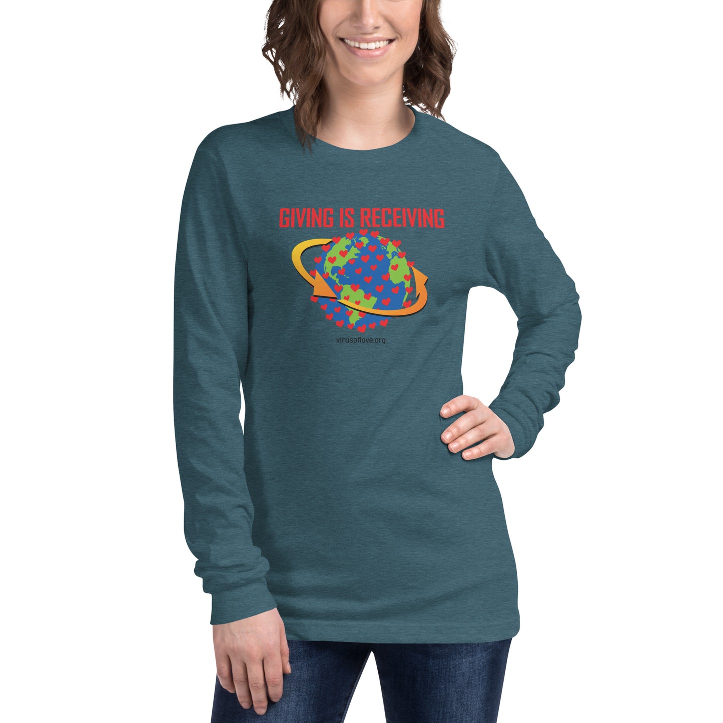 Giving Is Receiving - Unisex Long Sleeve Tee