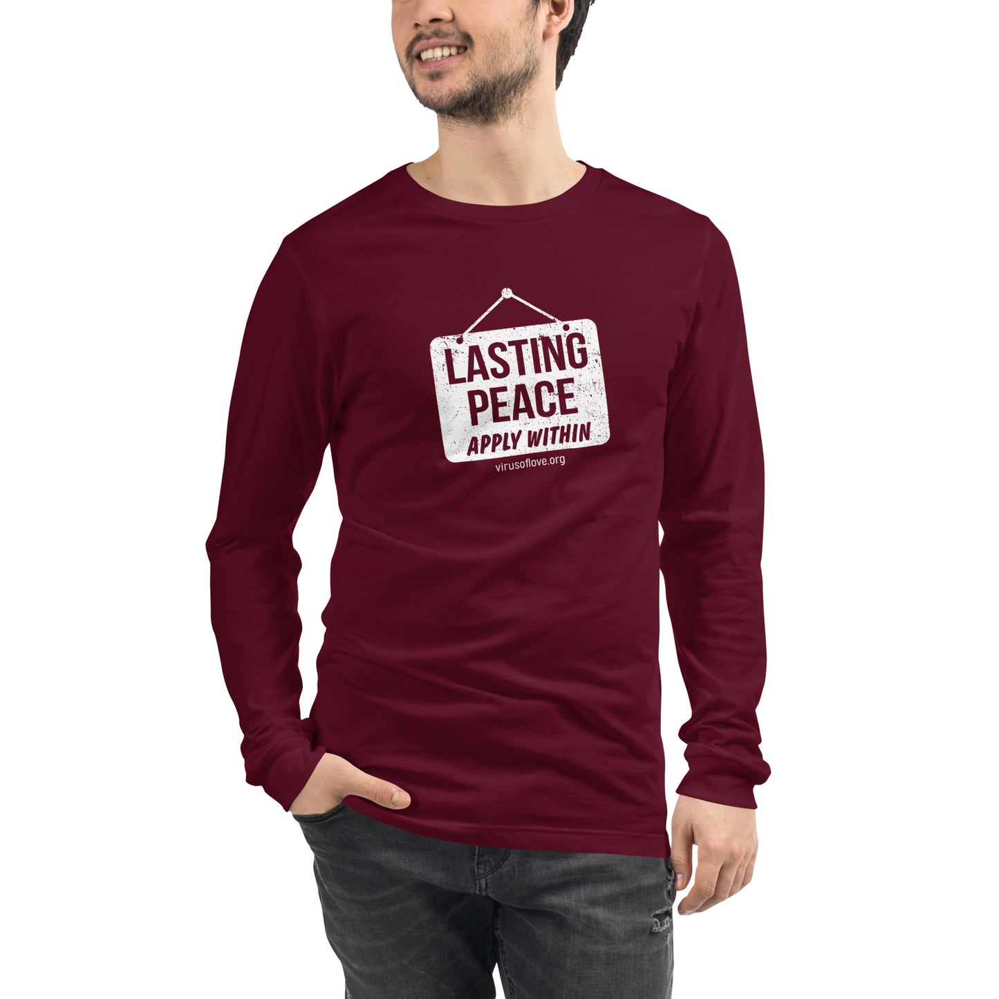 Lasting Peace - Apply Within Unisex Long Sleeve Tee