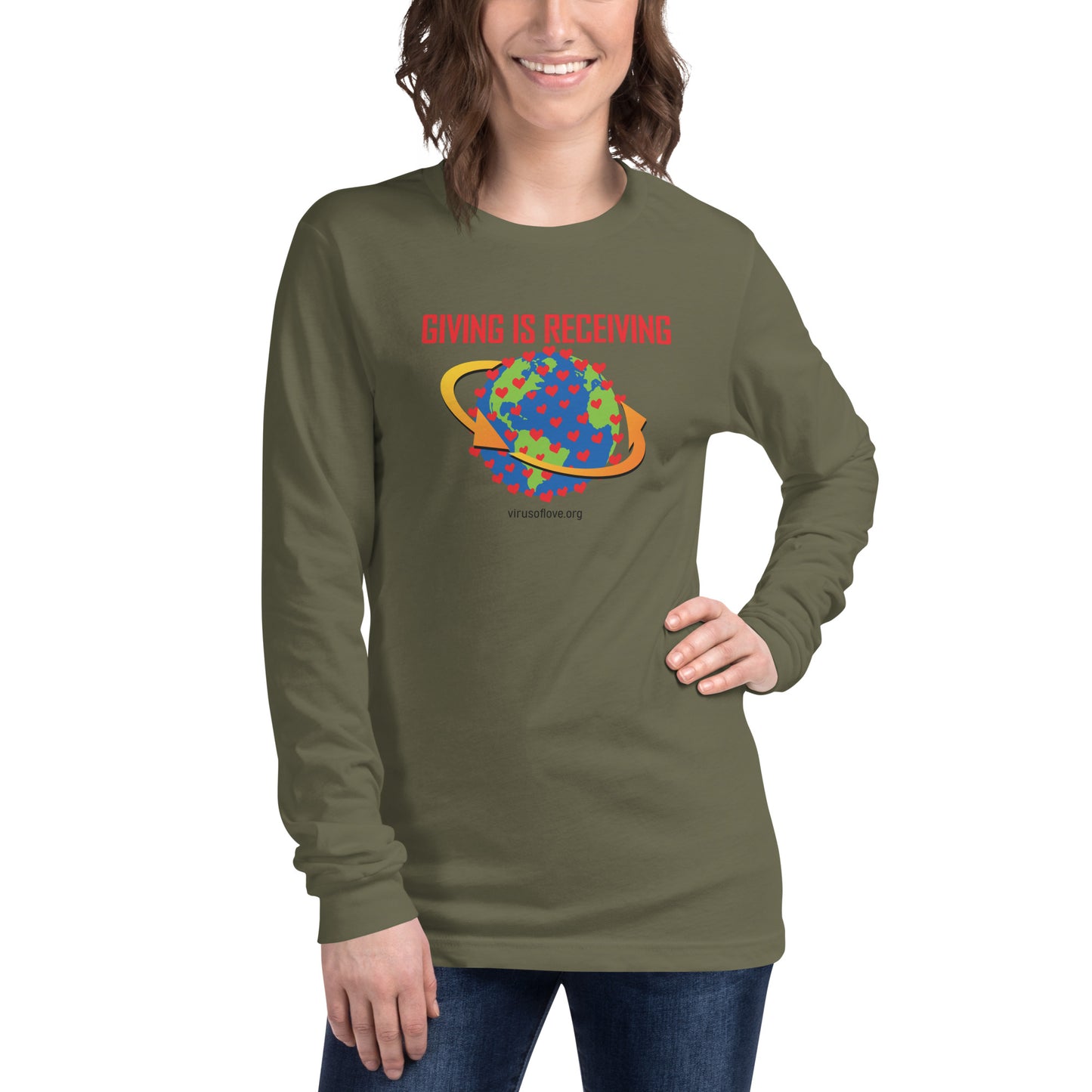 Giving Is Receiving - Unisex Long Sleeve Tee