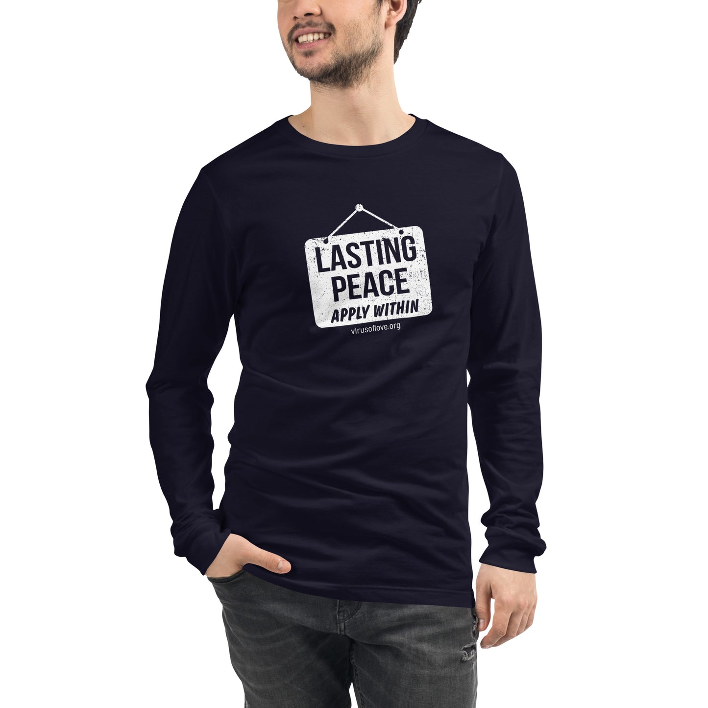 Lasting Peace - Apply Within Unisex Long Sleeve Tee