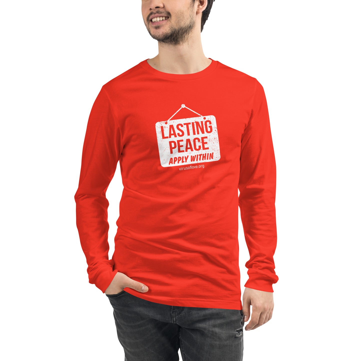 Lasting Peace - Apply Within Unisex Long Sleeve Tee
