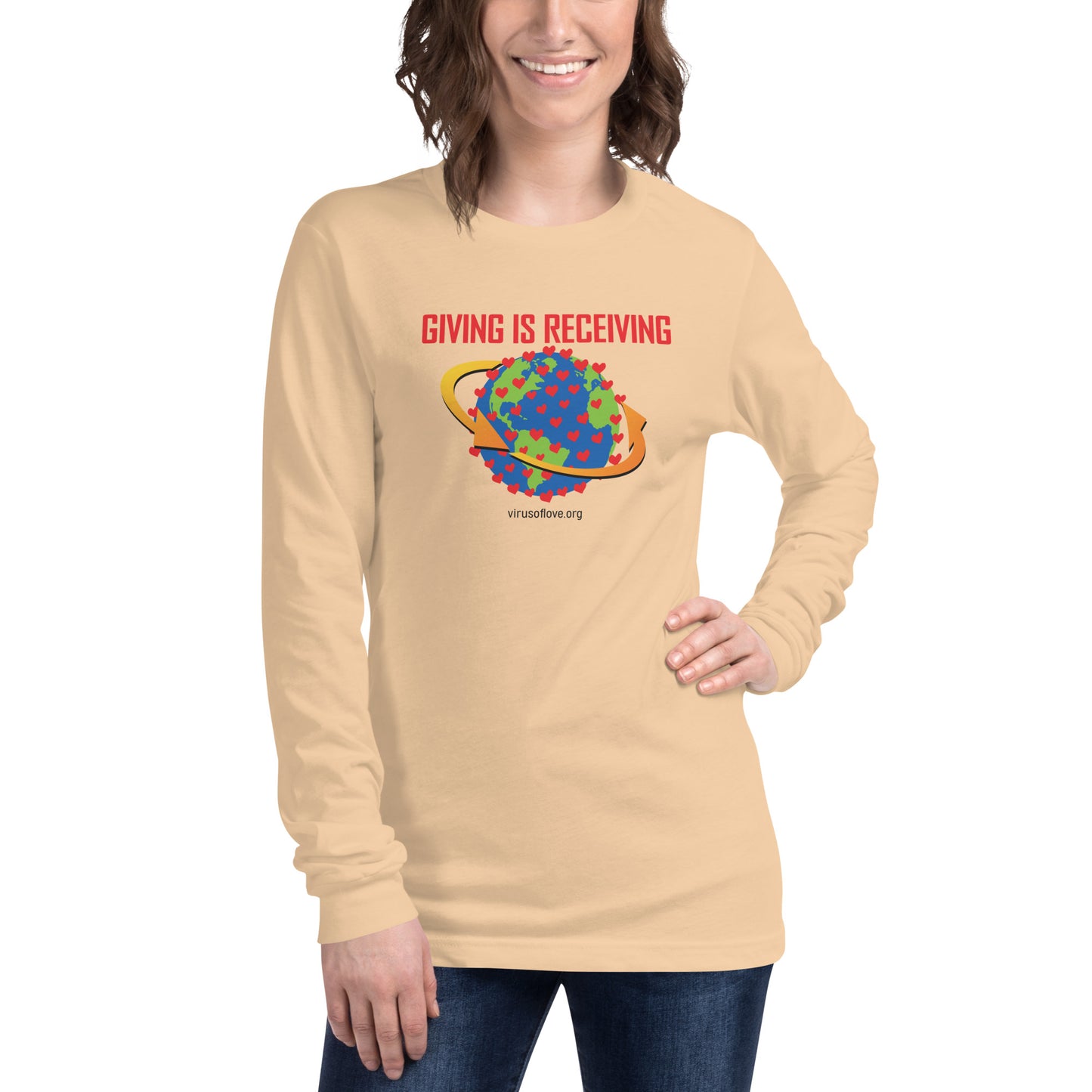 Giving Is Receiving - Unisex Long Sleeve Tee