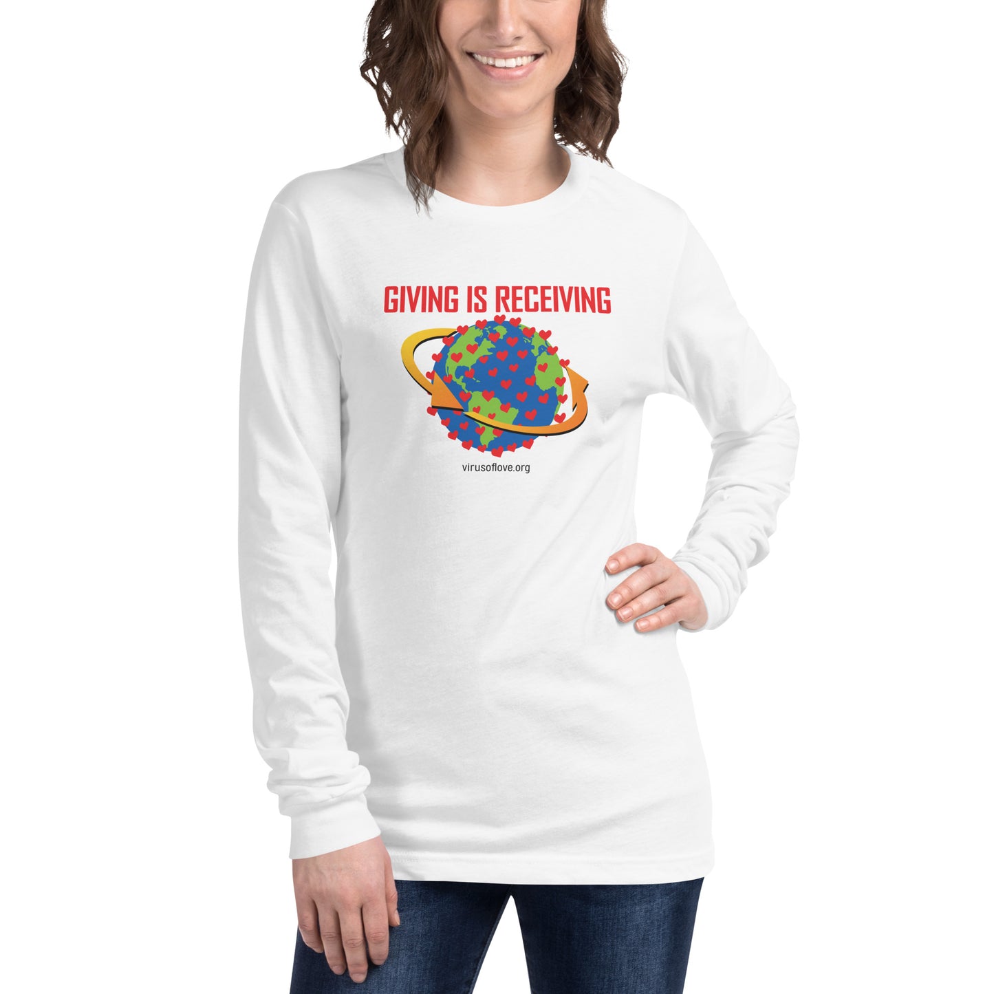 Giving Is Receiving - Unisex Long Sleeve Tee
