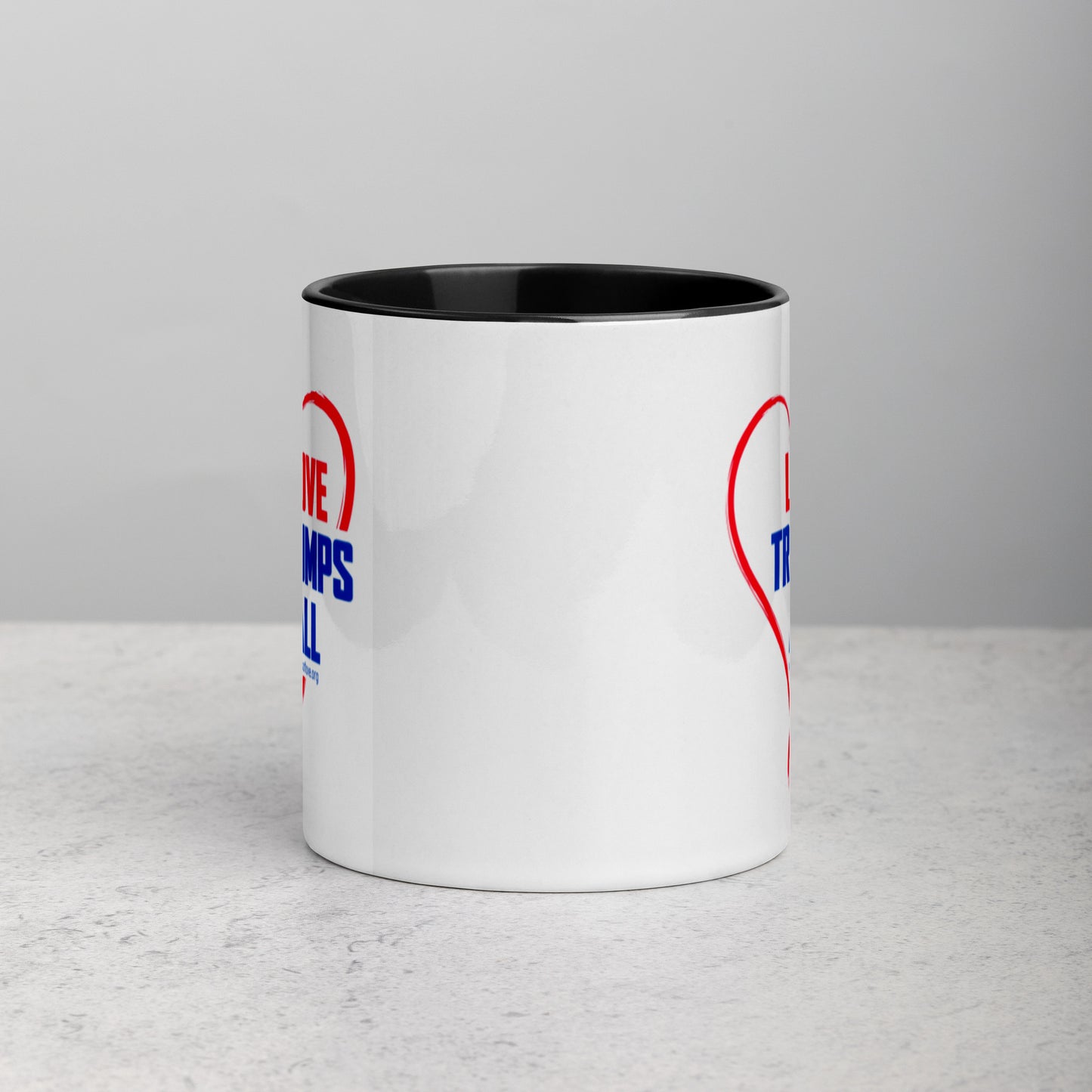 Love Trumps All-Mug with Color Inside