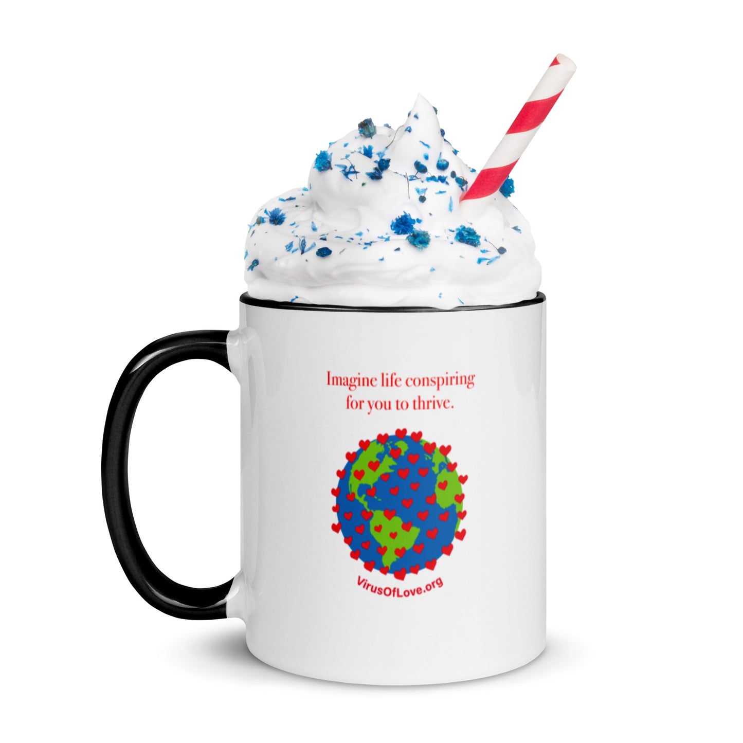 Imagine Life Conspiring - Mug with Color Inside