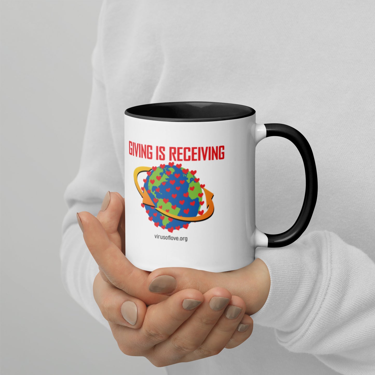 Giving Is Receiving-Mug with Color Inside