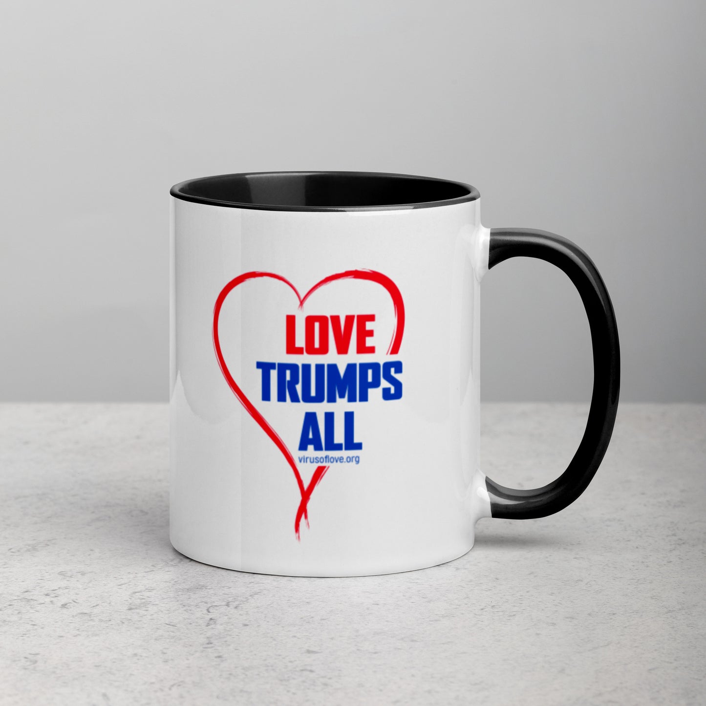 Love Trumps All-Mug with Color Inside