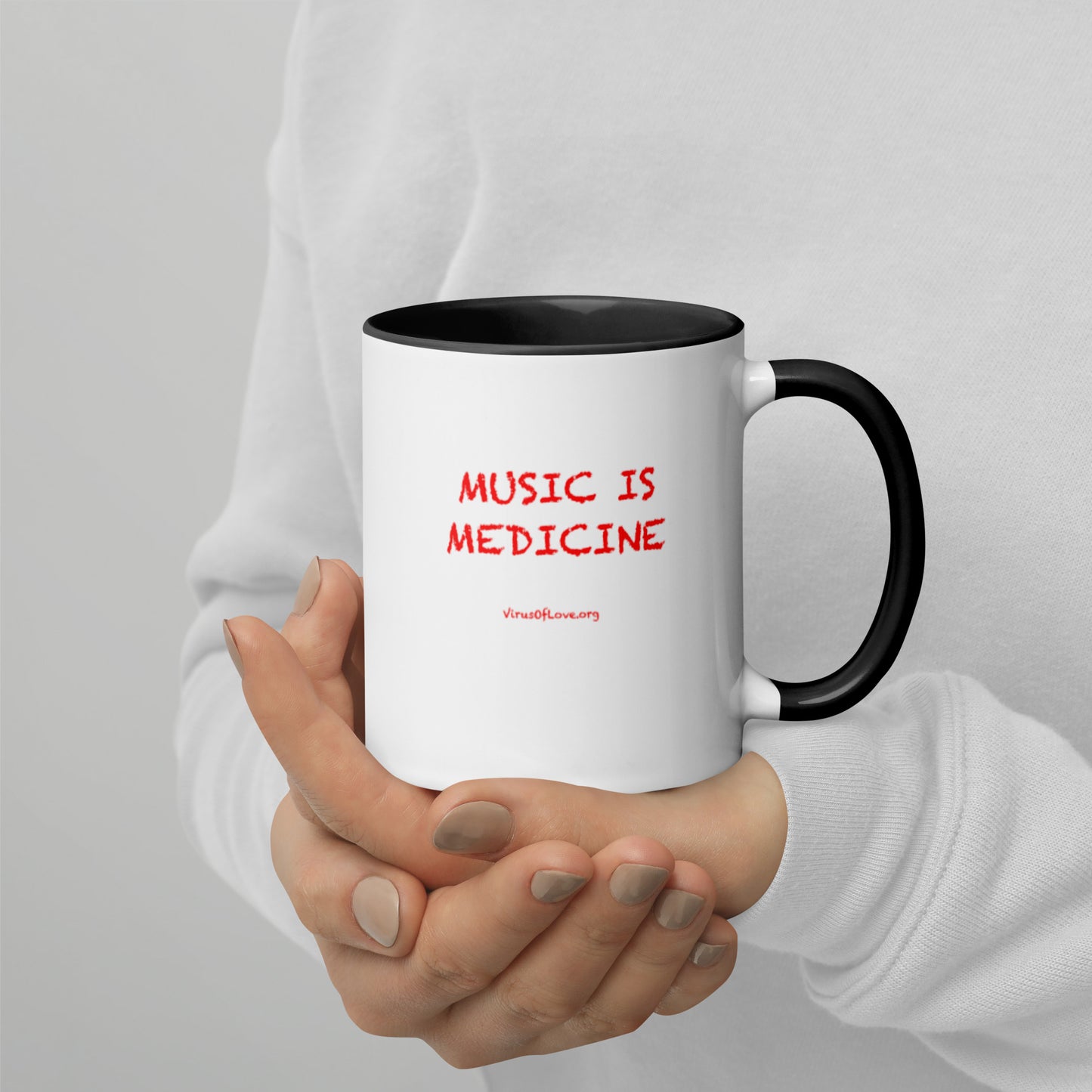 Music Is Medicine - Mug with Color Inside