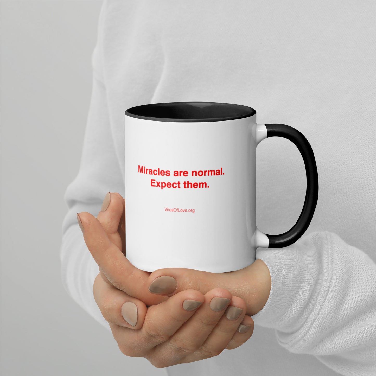 Miracles Are Normal - Expect Them - Mug with Color Inside