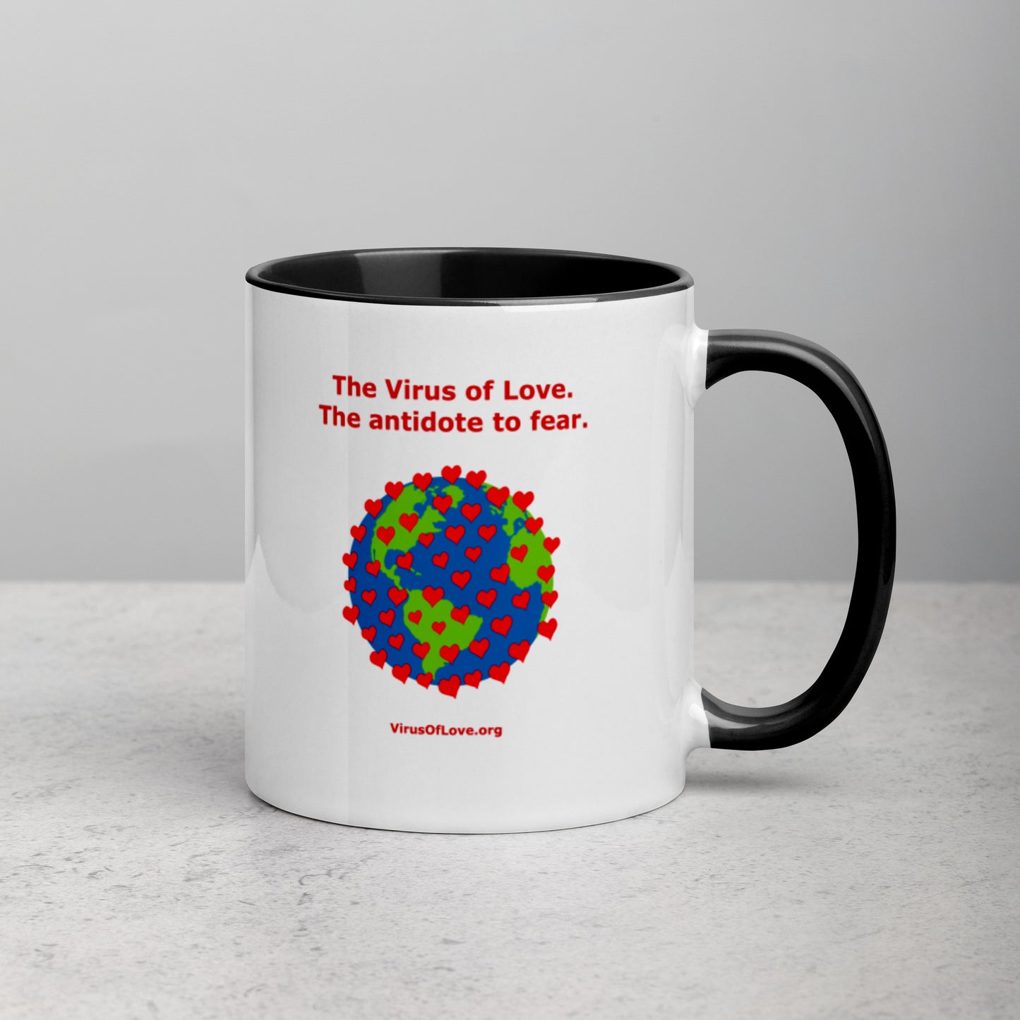 The Antidote to Fear - Mug with Color Inside