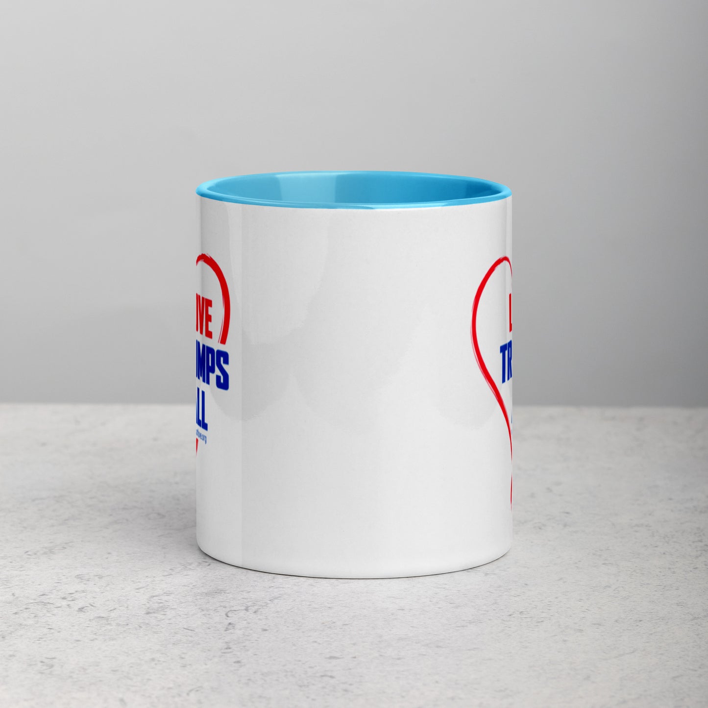Love Trumps All-Mug with Color Inside
