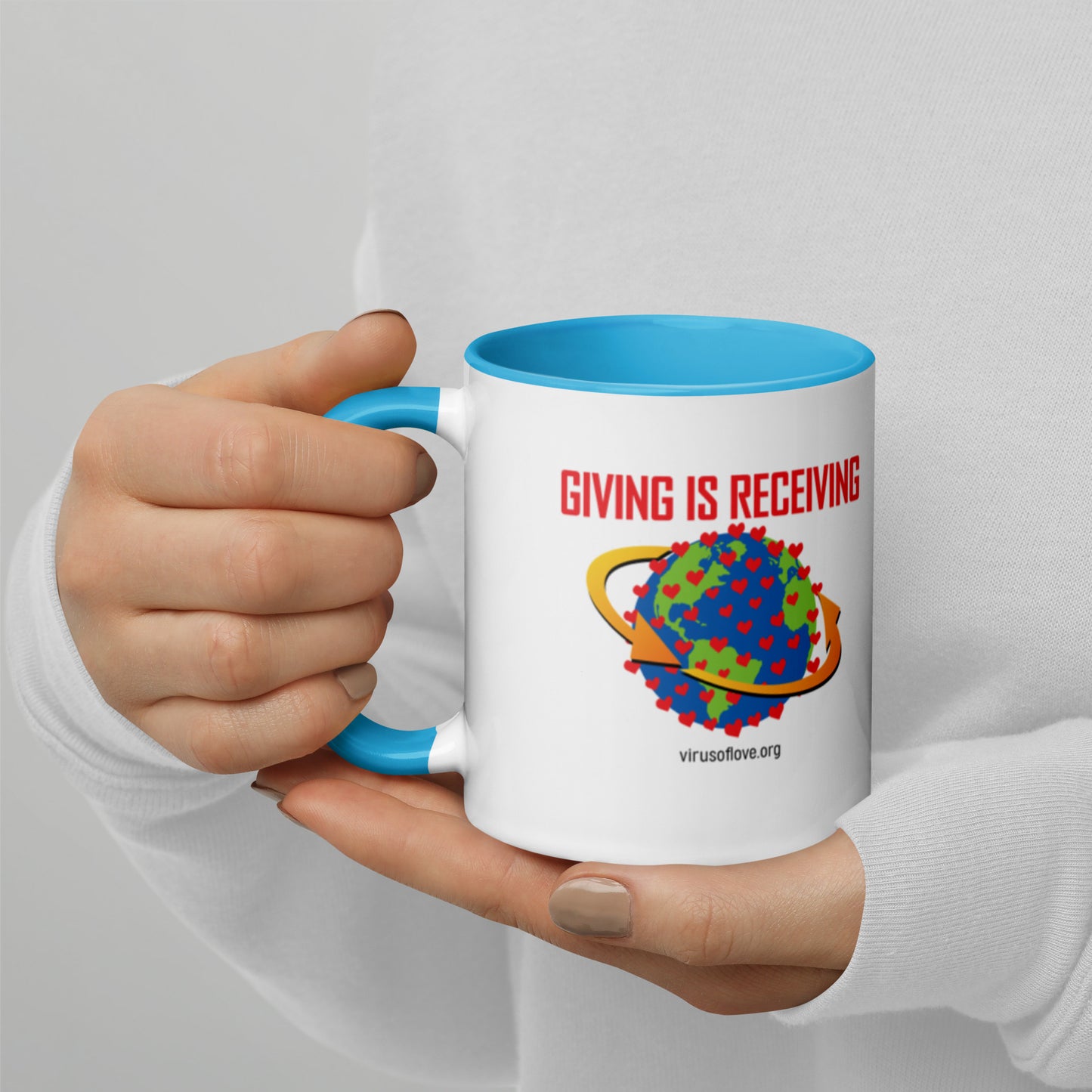 Giving Is Receiving-Mug with Color Inside