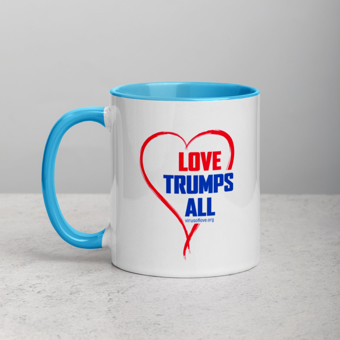 Love Trumps All-Mug with Color Inside