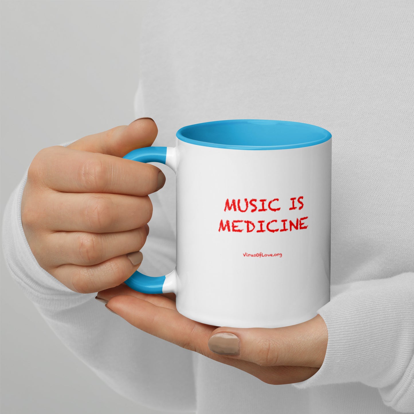 Music Is Medicine - Mug with Color Inside