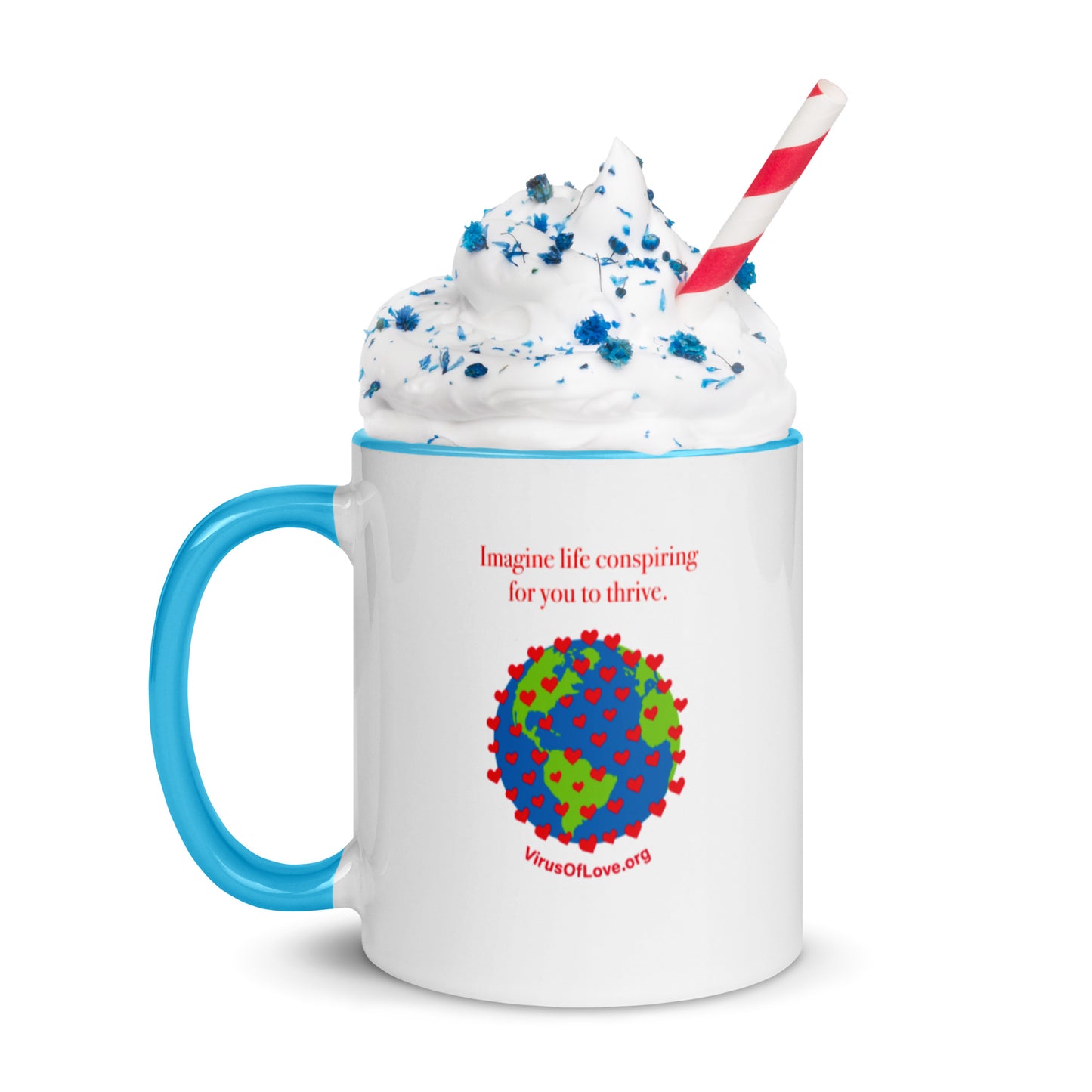 Imagine Life Conspiring - Mug with Color Inside