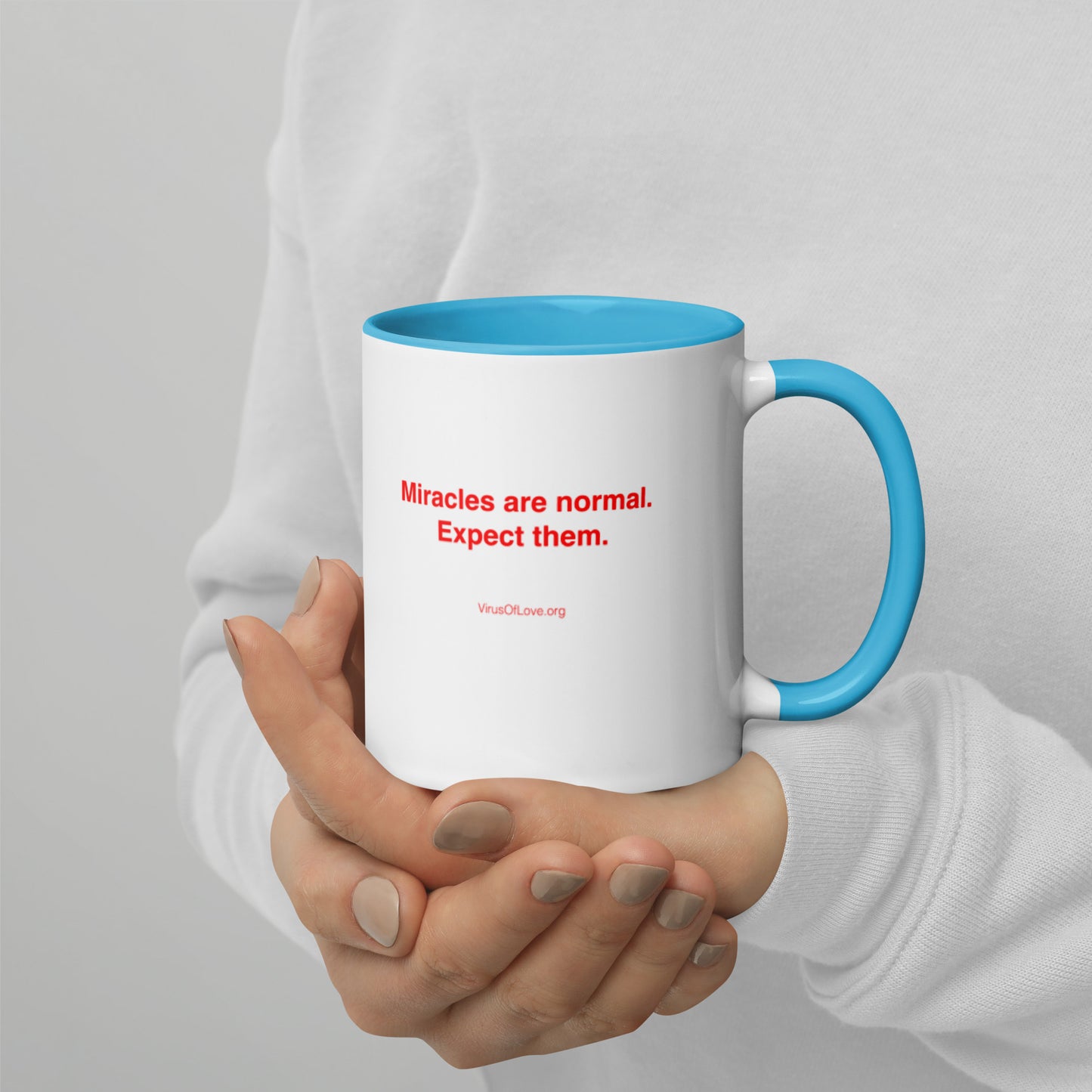 Miracles Are Normal - Expect Them - Mug with Color Inside