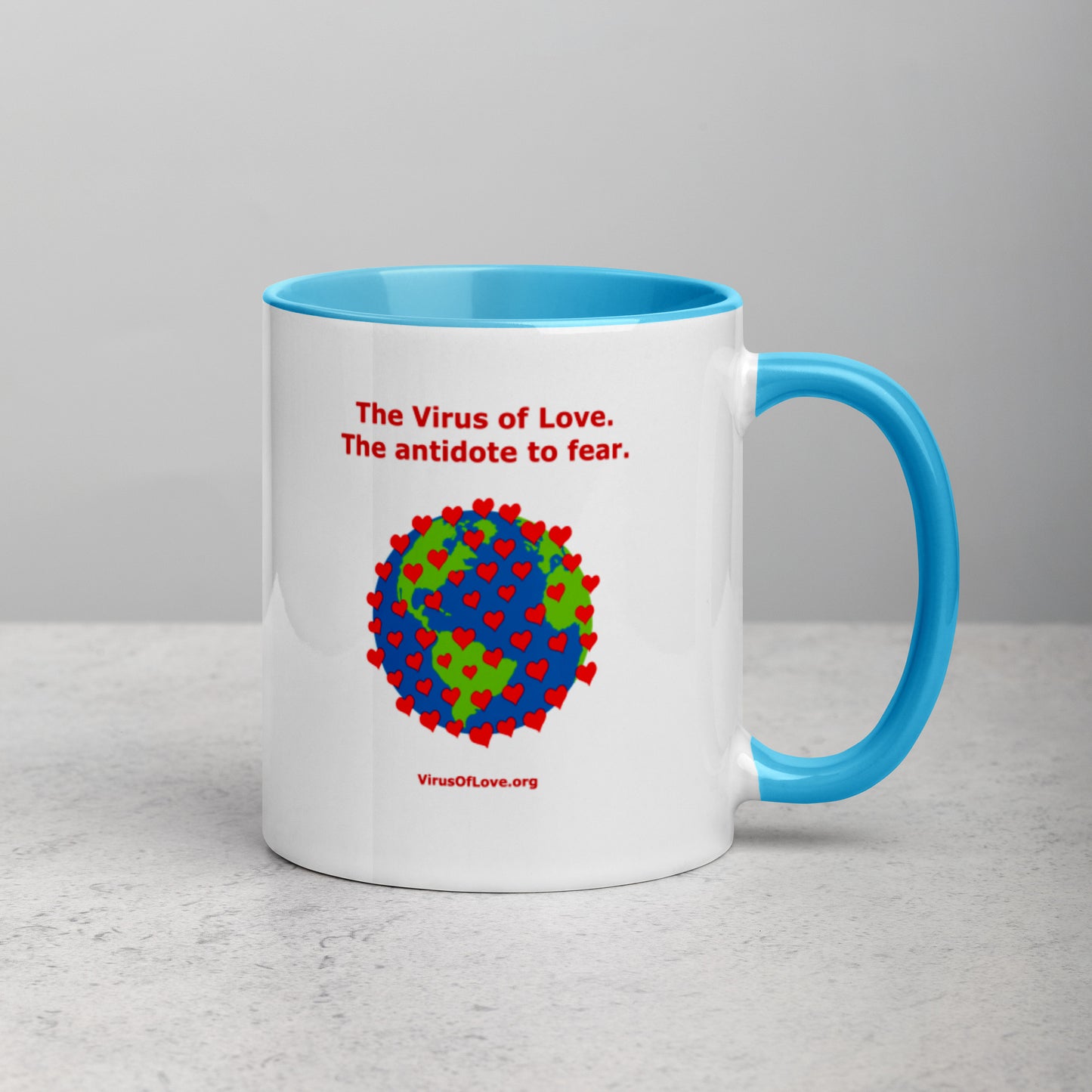 The Antidote to Fear - Mug with Color Inside