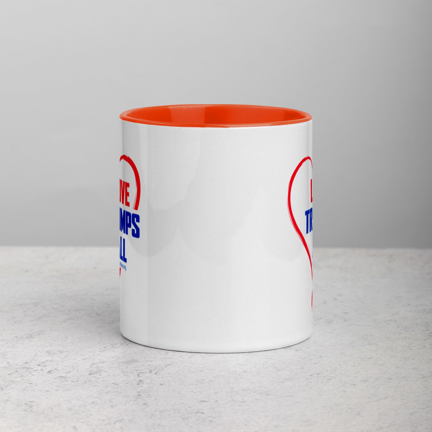 Love Trumps All-Mug with Color Inside
