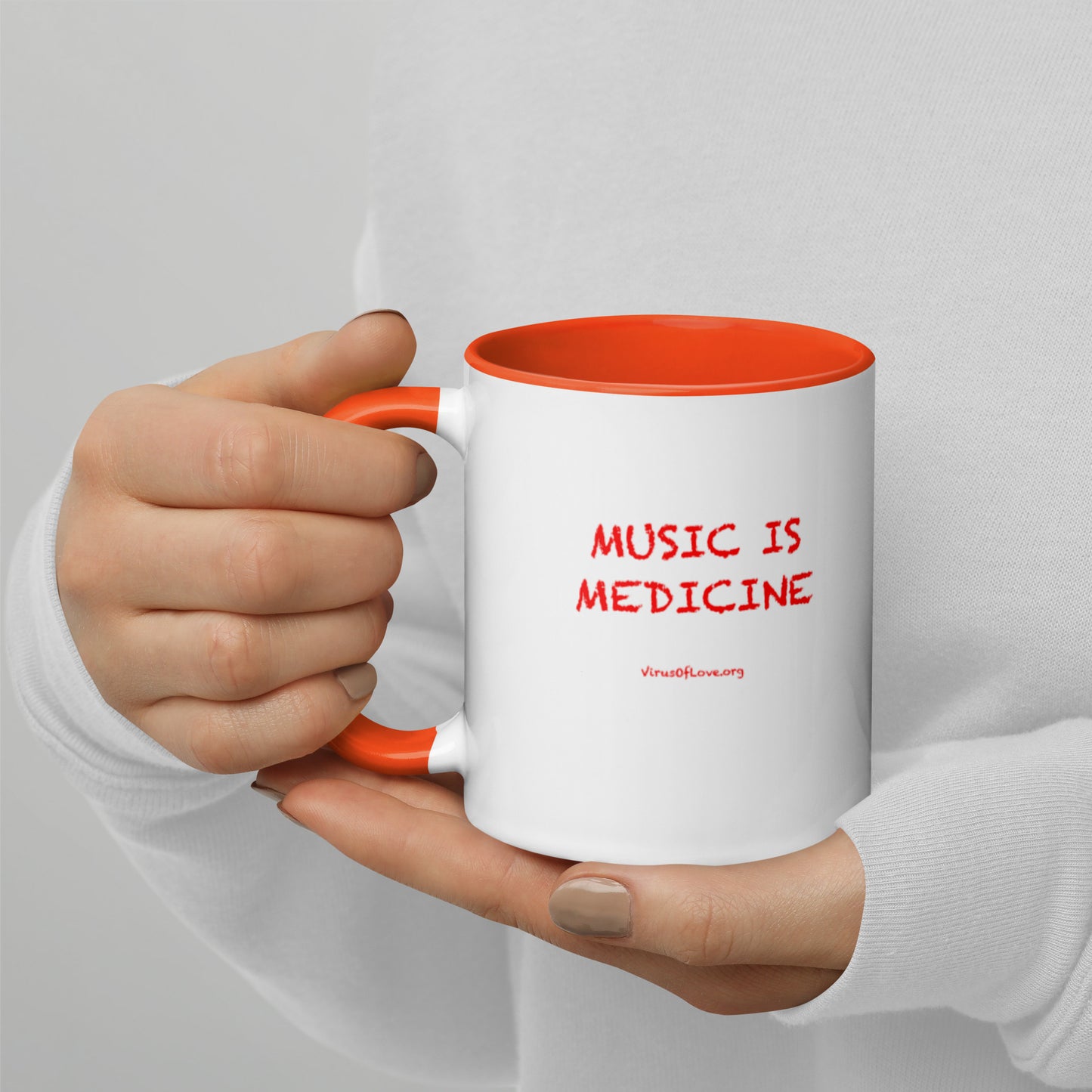 Music Is Medicine - Mug with Color Inside