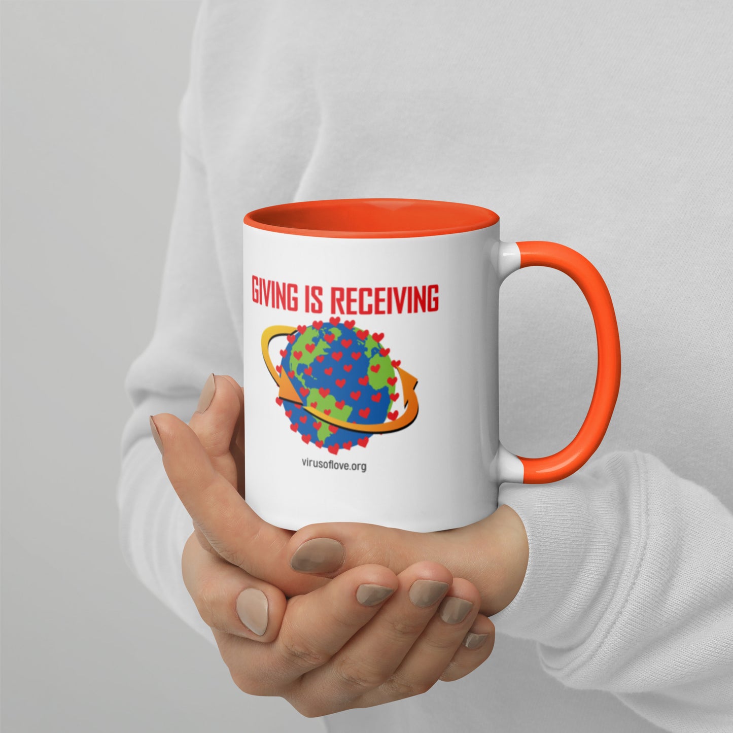 Giving Is Receiving-Mug with Color Inside
