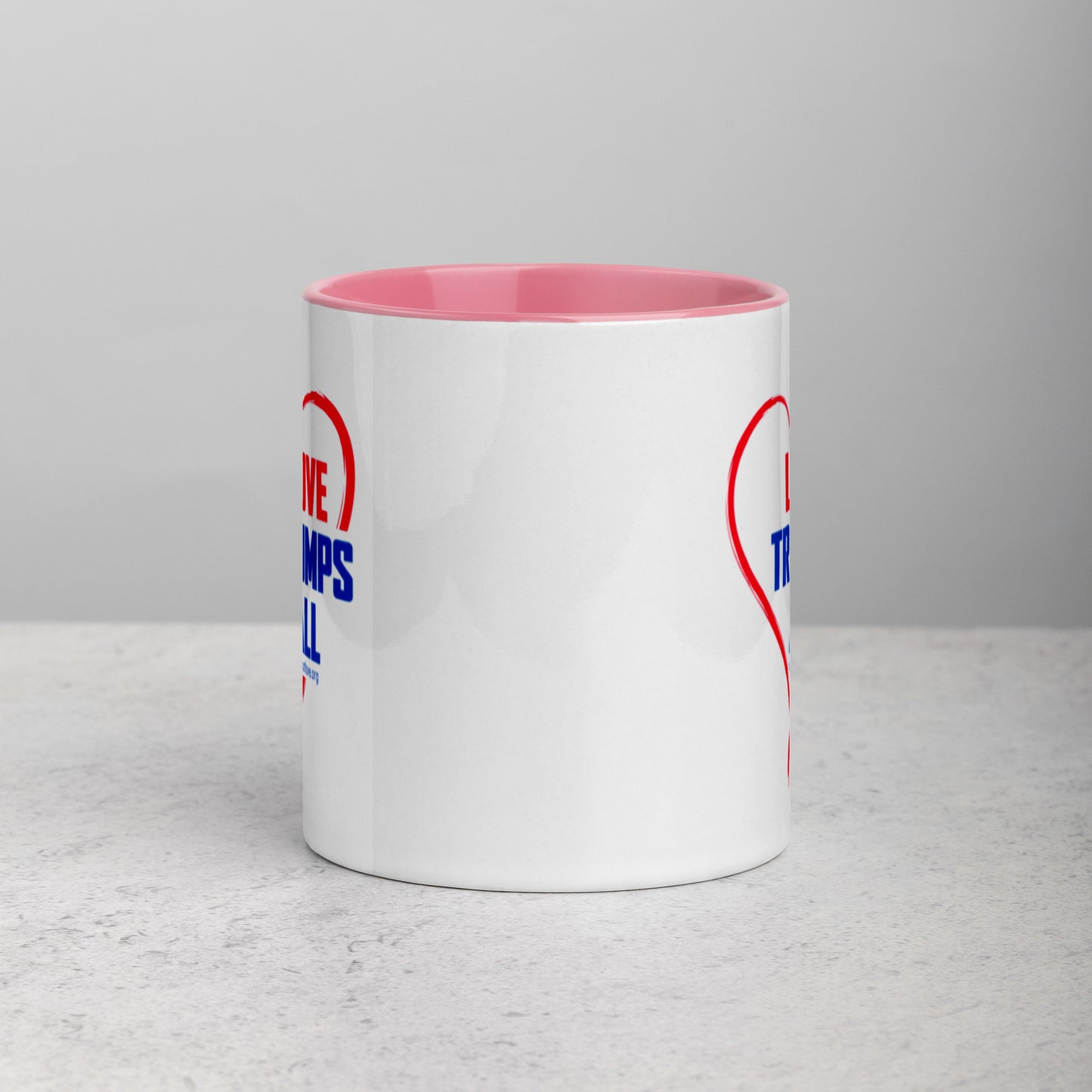 Love Trumps All-Mug with Color Inside