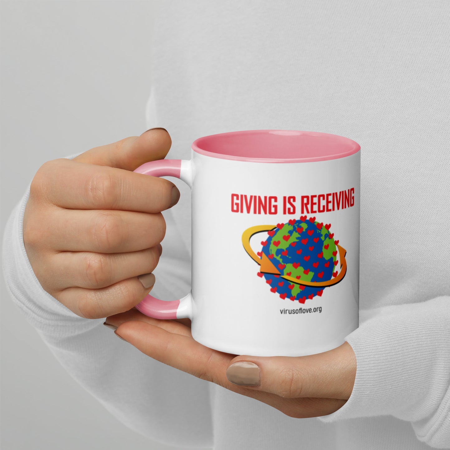 Giving Is Receiving-Mug with Color Inside