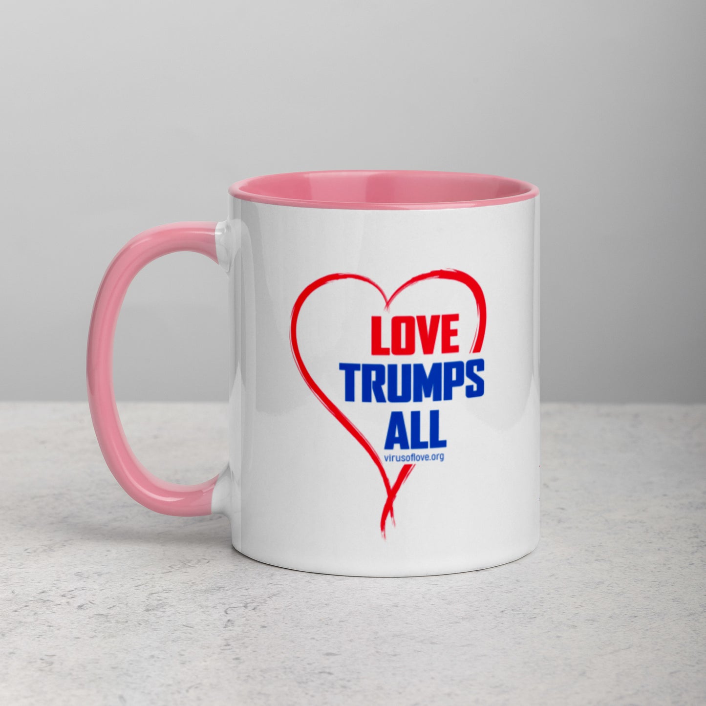 Love Trumps All-Mug with Color Inside