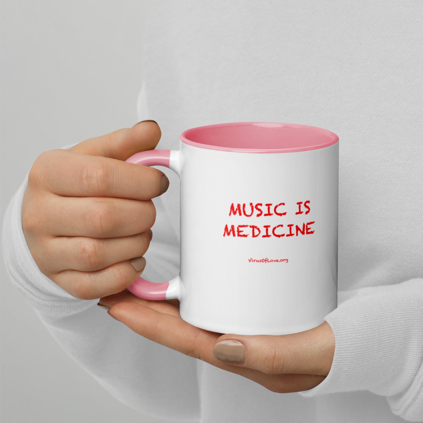 Music Is Medicine - Mug with Color Inside