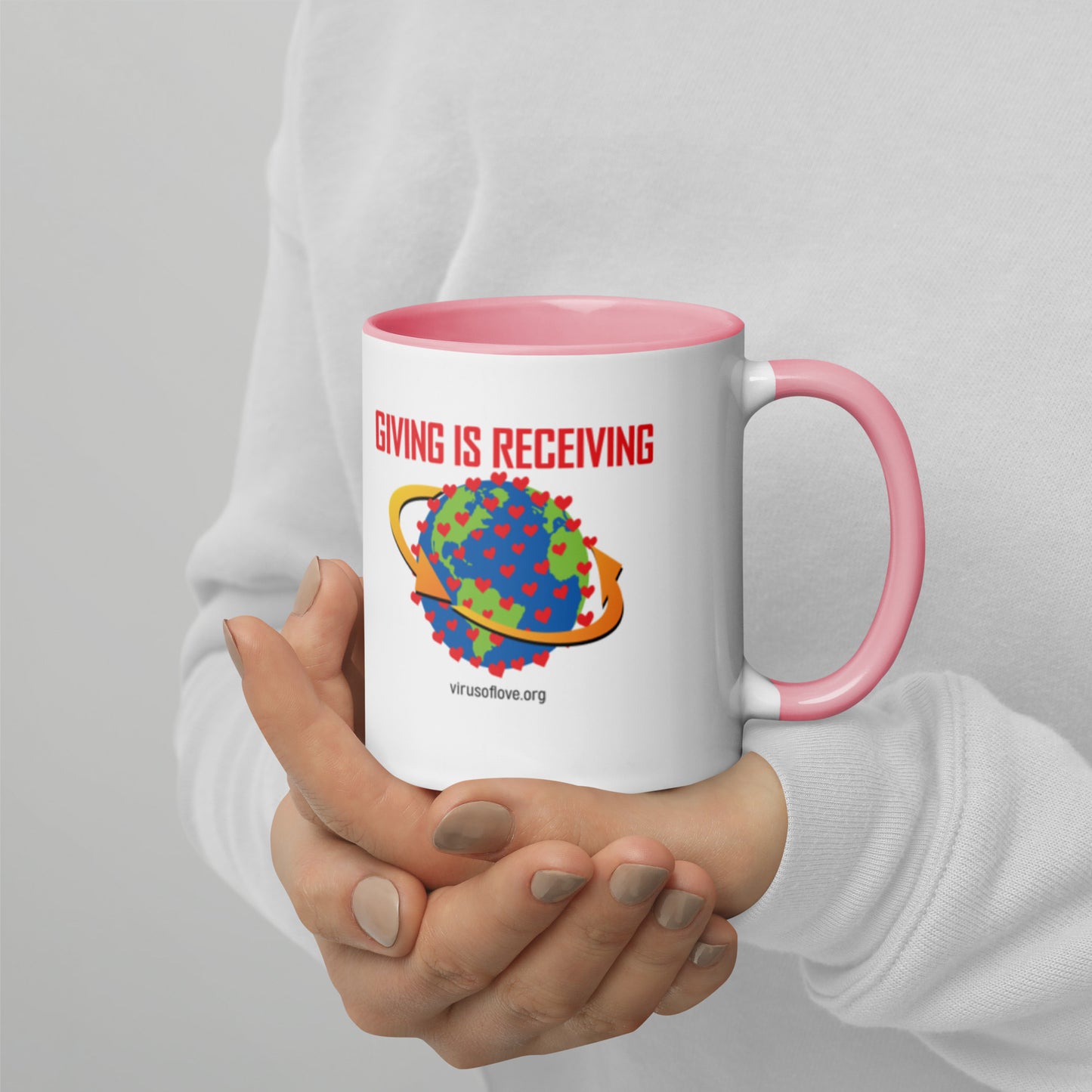 Giving Is Receiving-Mug with Color Inside