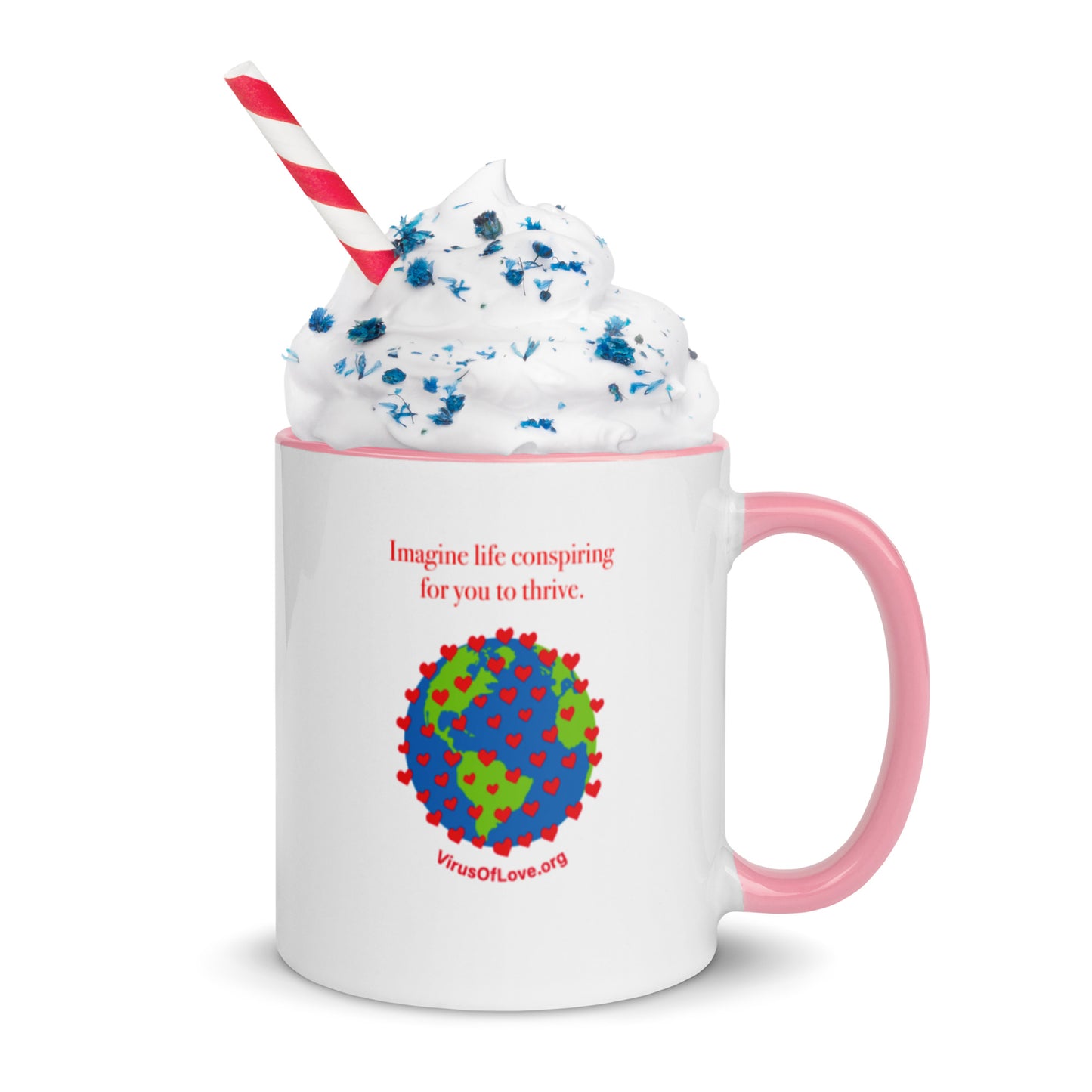 Imagine Life Conspiring - Mug with Color Inside