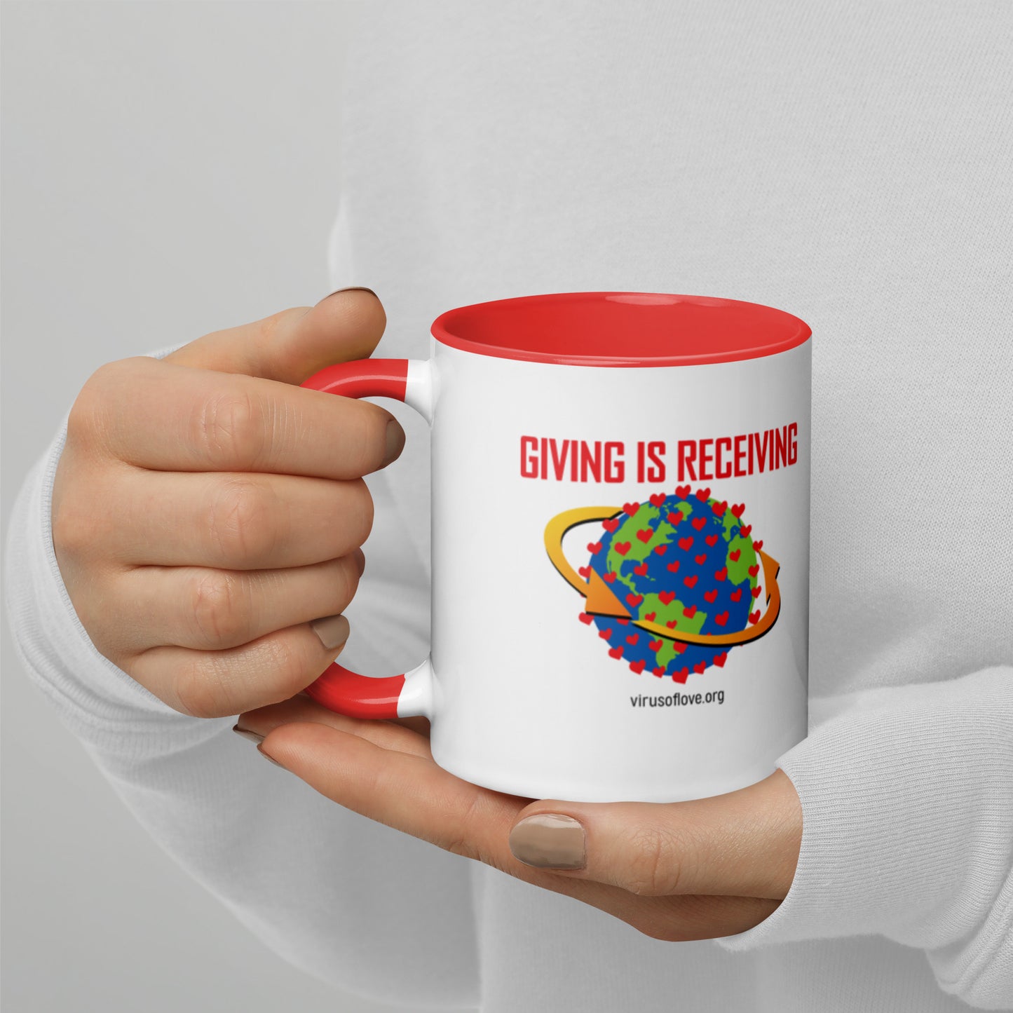 Giving Is Receiving-Mug with Color Inside
