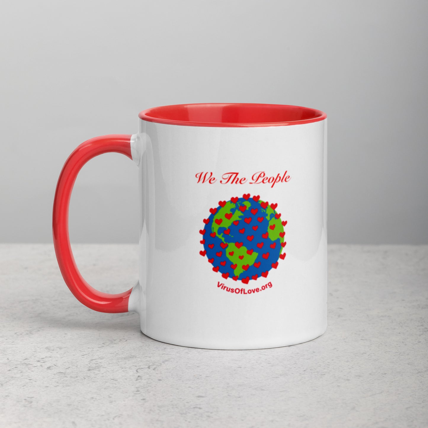 We The People Mug with Color Inside