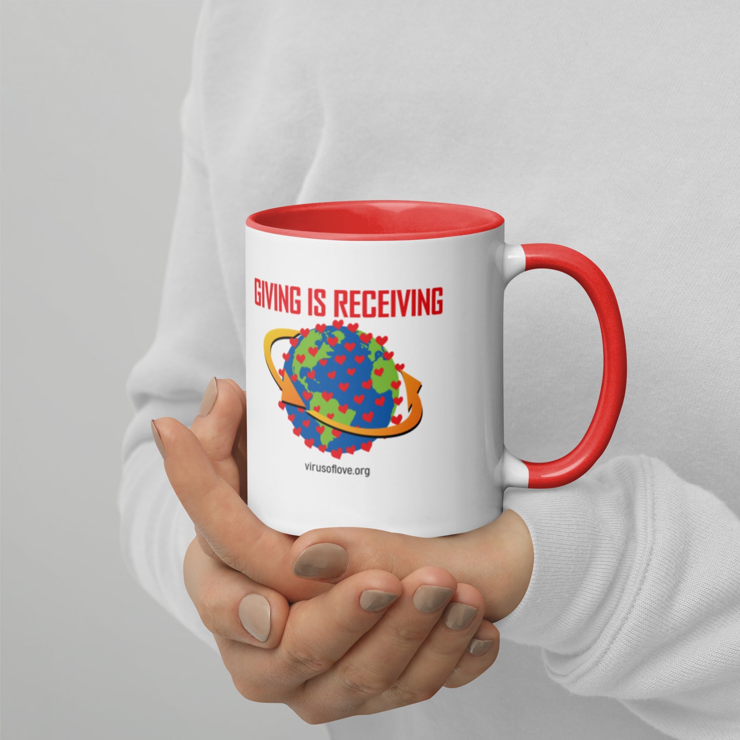 Giving Is Receiving-Mug with Color Inside