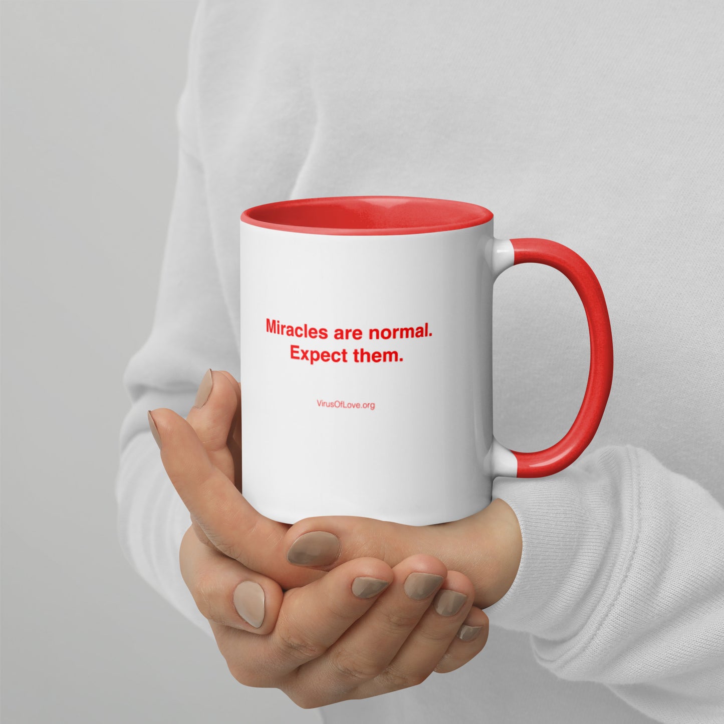 Miracles Are Normal - Expect Them - Mug with Color Inside