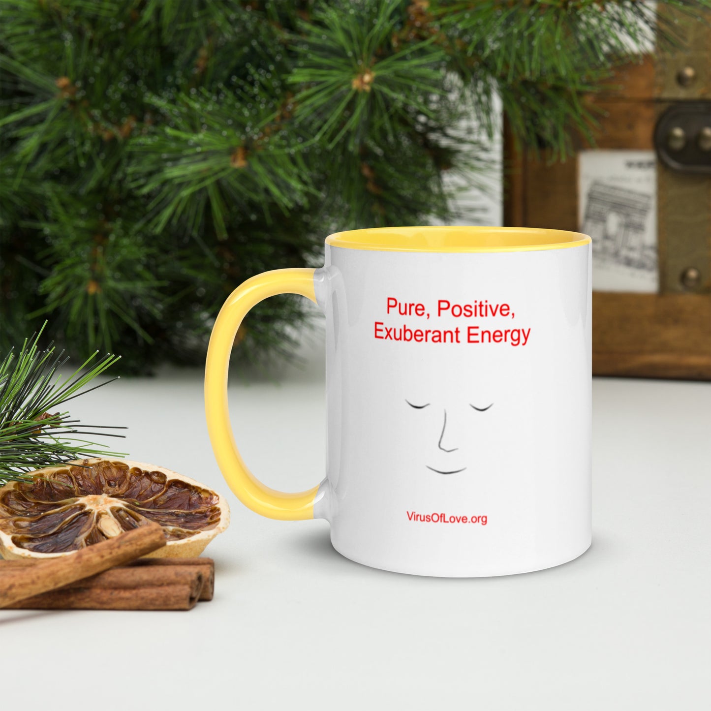 Pure Positive Exuberant Energy - Mug with Color Inside